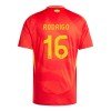 Maillot de Supporter Espagne Rodrigo 16 Domicile Euro 2024 Pour Homme